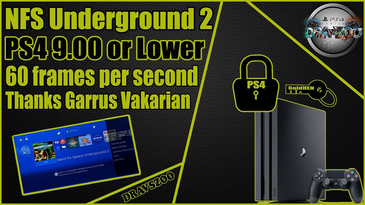 Need For Speed Underground 2 60FPS by Garrus Vakarian PS4 9.00 or Lower | Test Gameplay PS4 Pro