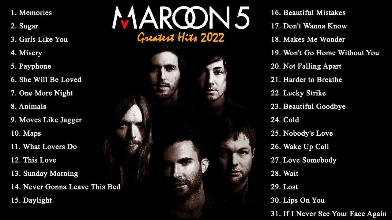 Maroon 5 Full Album 2022 [TANPA IKLAN]