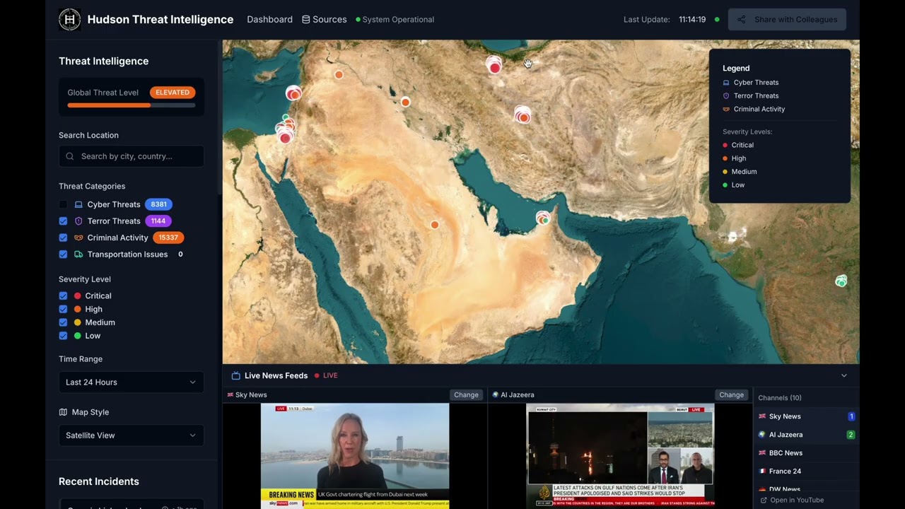 LIVE INTELLIGENCE MAP
