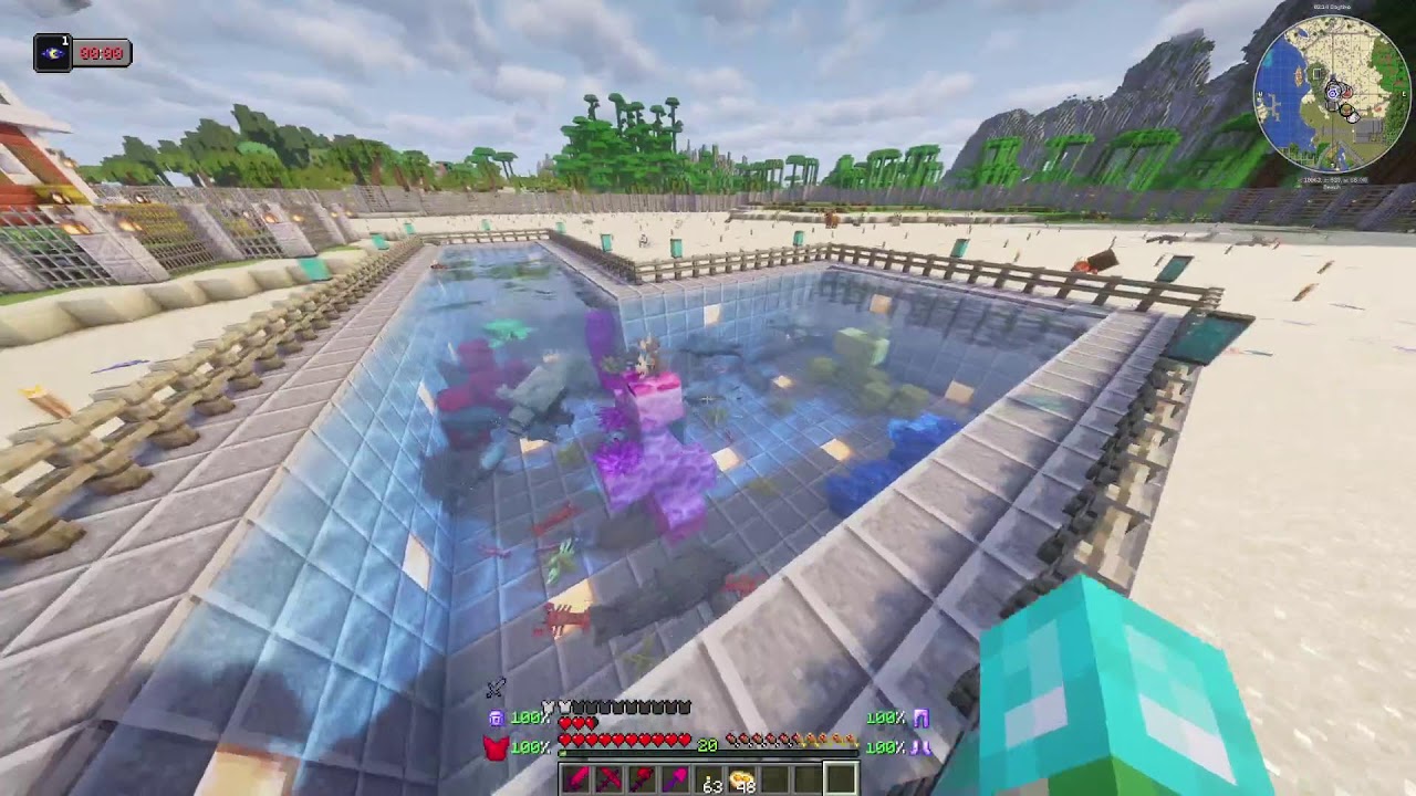 MODDED MINECRAFT 🐘⚙️ ZOO BUILD  🔥🏗️