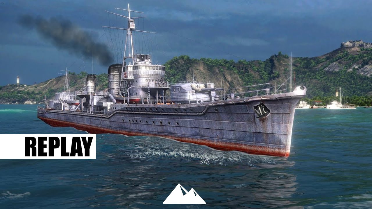 KAGERO, unausgebautes Schiff mit Torpreload! - World of Warships | [Replay] [Deutsch] [60fps]