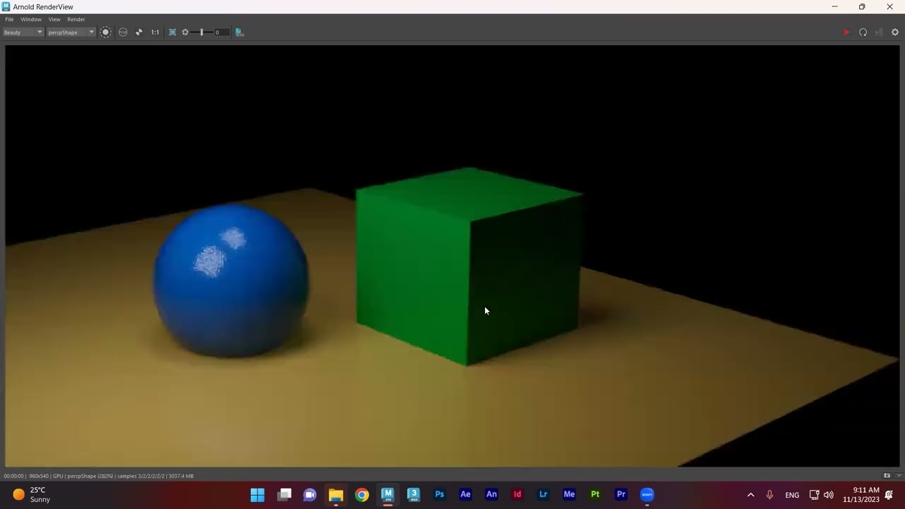 Autodesk Maya 2024 - Introduction to Arnold Lighting and Rendering