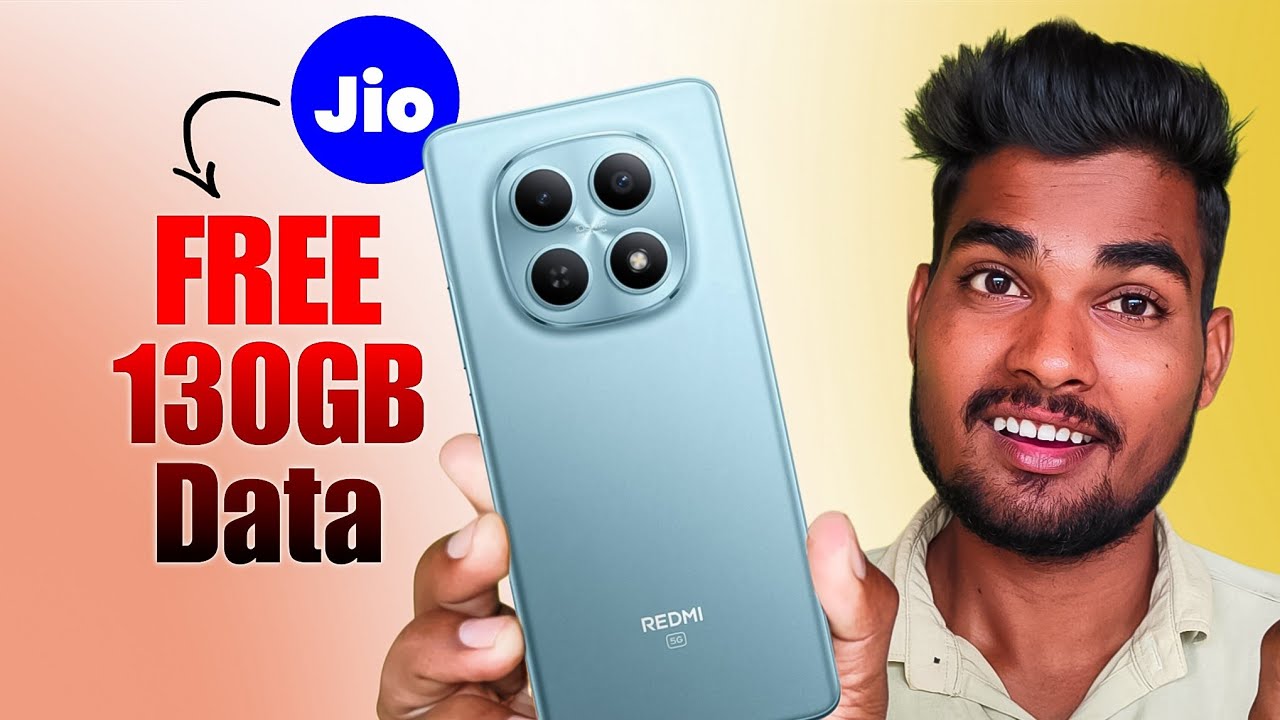 Jio 130GB Data Free - Redmi note 15 5g Jio Offer !!