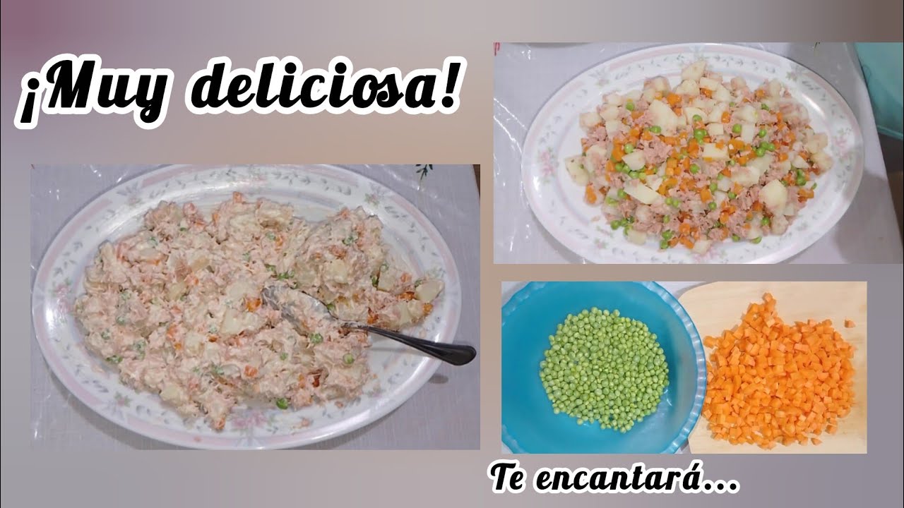 ¡FÁCIL Y RÁPIDA ! ENSALADA RUSA A MI ESTILO 💚