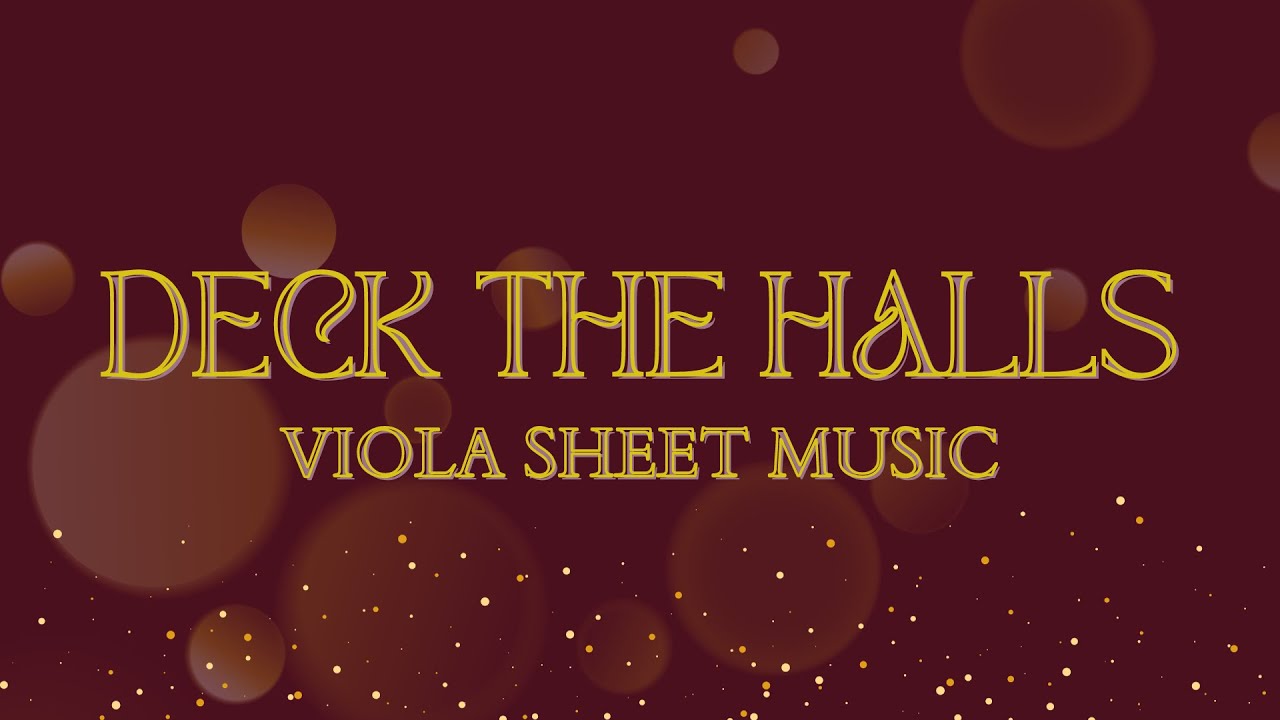 🎄 VIOLA &bull; How to play Deck the Halls | easy Christmas sheet music