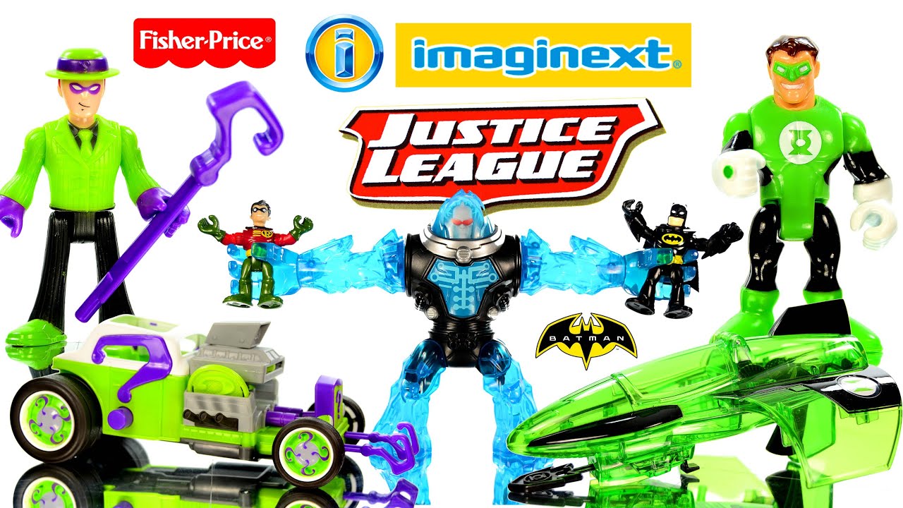 Imaginext&reg; The Riddler Hot Rod & Green Lantern Jet + Batman Unlimited Subzero Showdown Fisher-Price