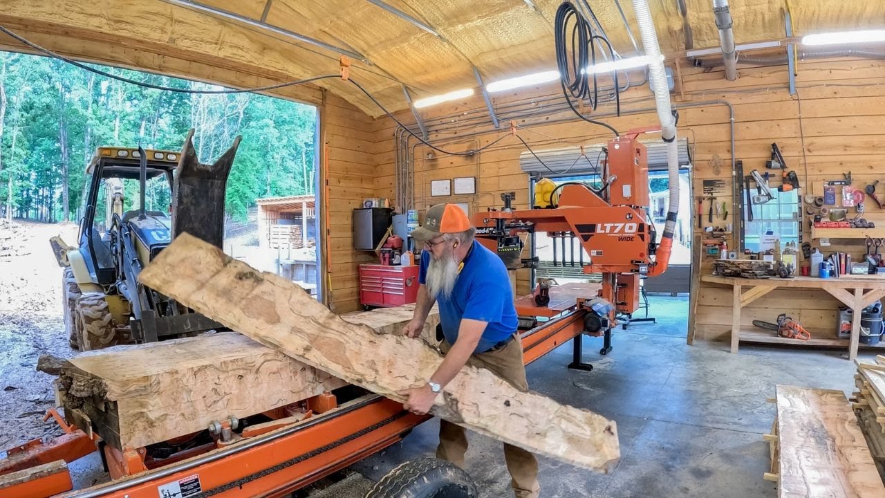 Is it Burly? Most beautiful Maple log we've had at the sawmill!