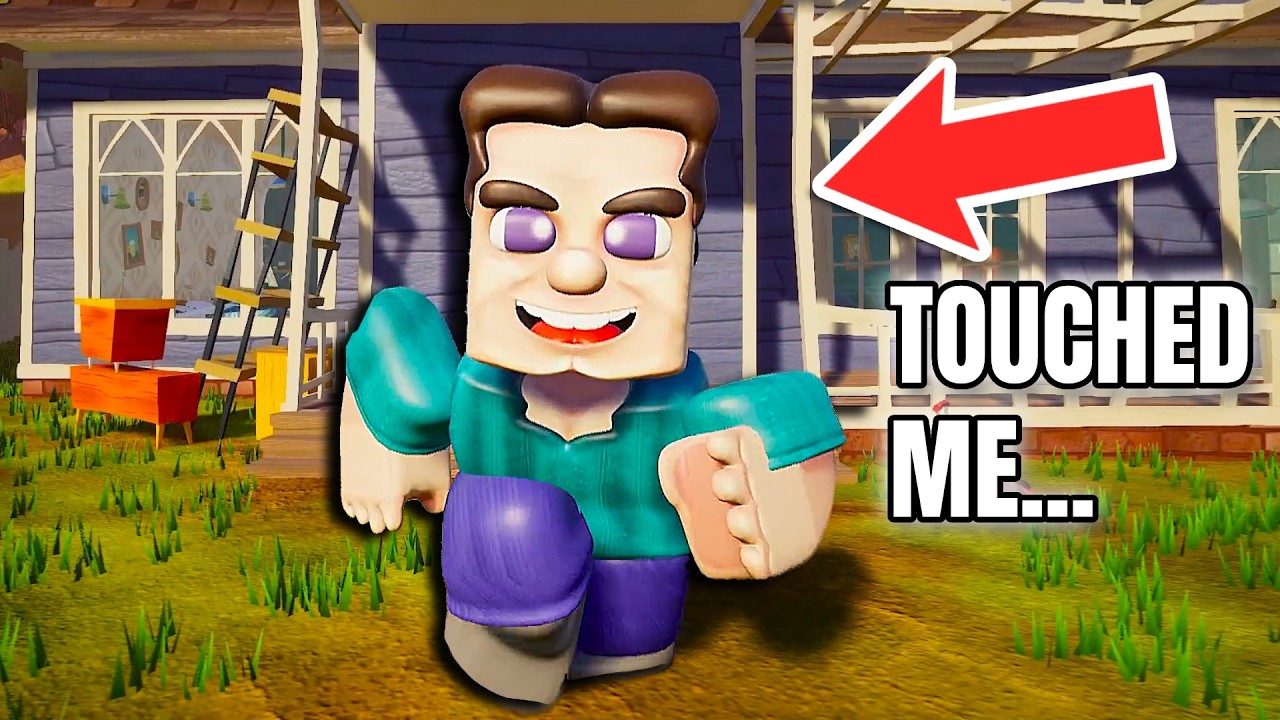 I PLAYED THE BANNED MINECRAFT MOD IN HELLO NEIGHBOR..