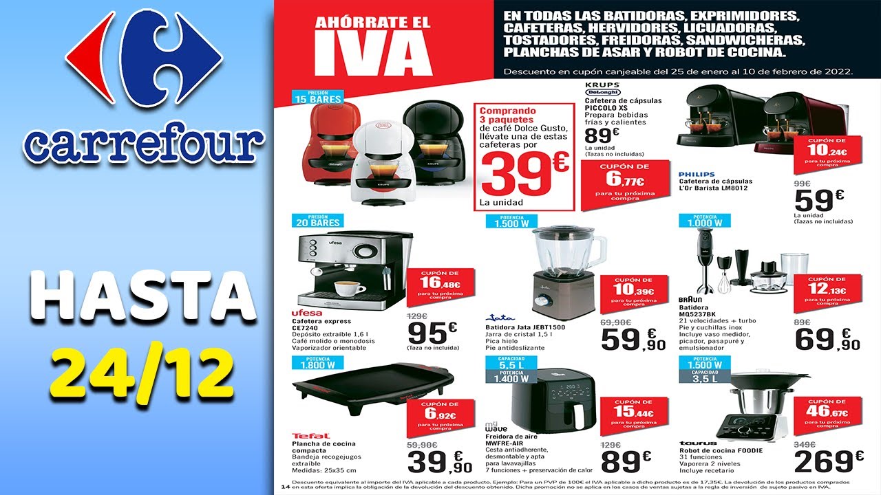 Carrefour ofertas validas hasta el 24/01 🔥 electrodomésticos carrefour rebajas enero