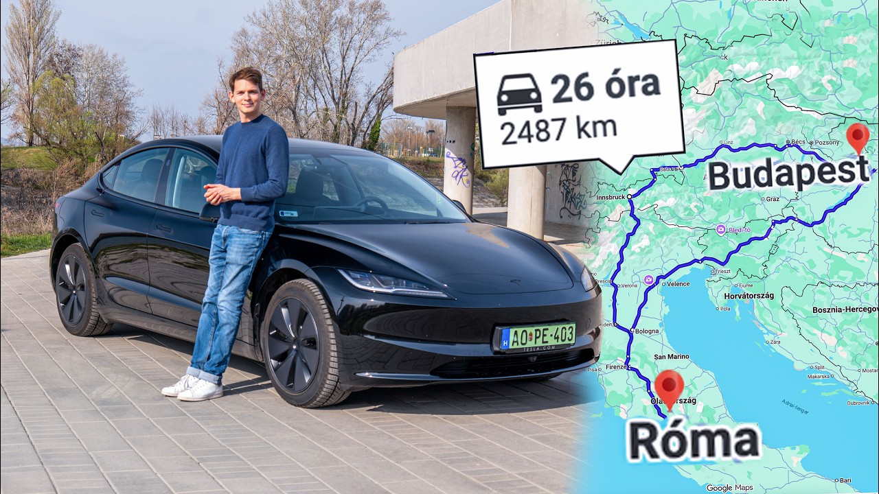 2500 km-es utaz&aacute;s az &uacute;j Tesla Model 3-mal!