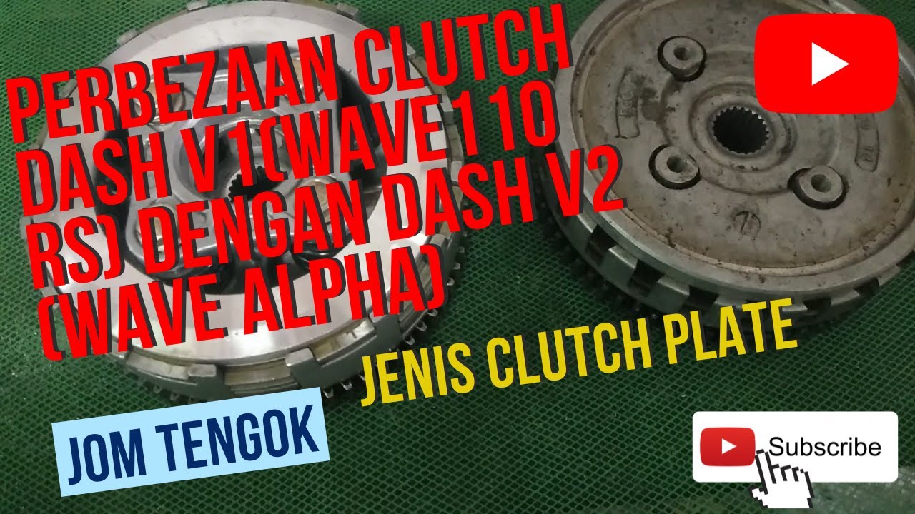 perbezaan clutch wave 110 rs (dash v1 ) dengan wave alpha (dash v2)| perbezaan clutch plate wave110