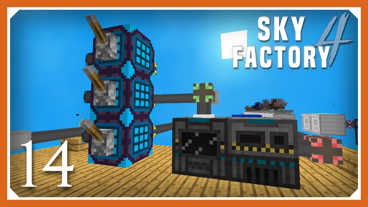 Sky Factory 4 | Auto Amber Crafting Smelting! | E14 (Sky Factory 4 SMP Skyblock 1.12.2)