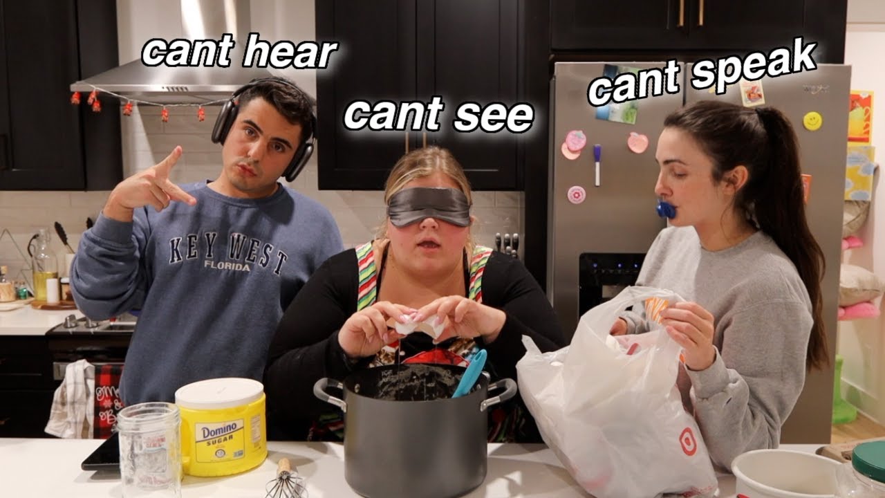 CANT SEE, CANT HEAR, CANT SPEAK CHALLENGE *vlogmas day 5*