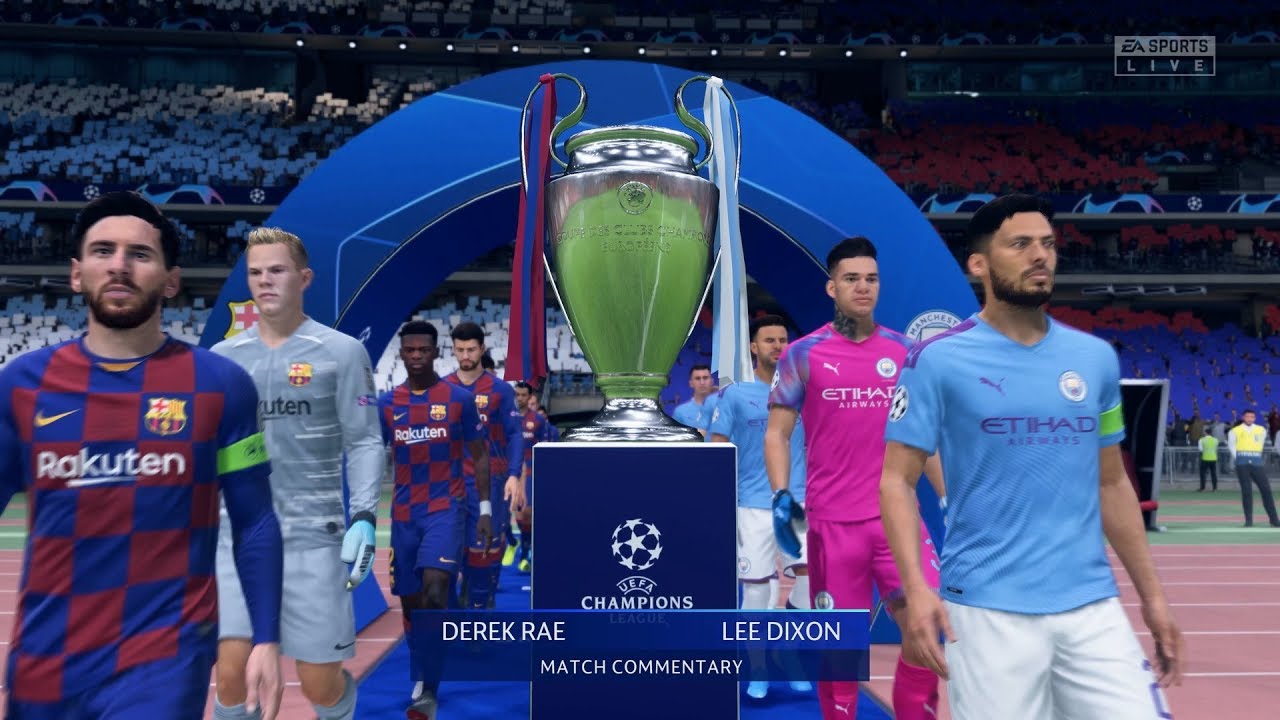 FIFA 20 | FC Barcelona vs Manchester City - UEFA Champions League Final (Full Gameplay)