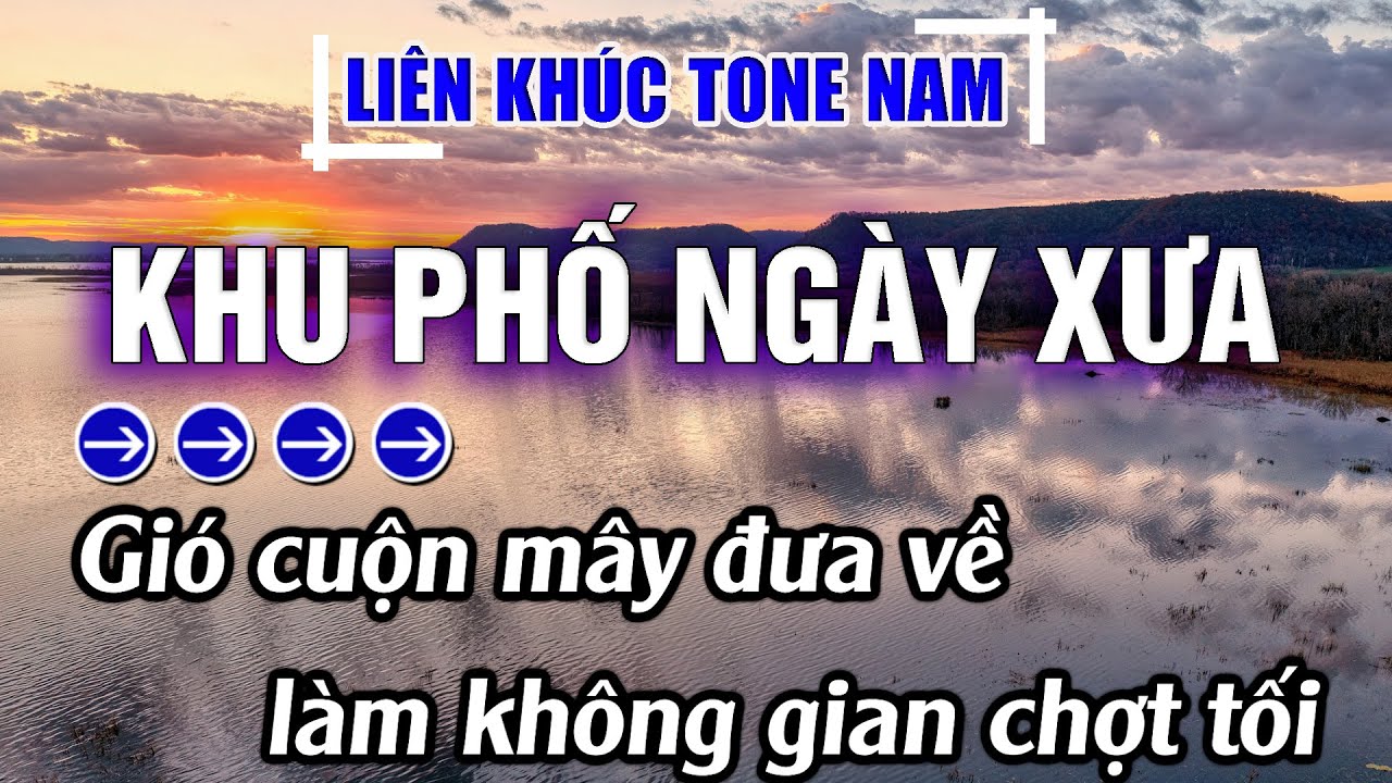 Liên Khúc Bolero Tone Nam Dễ Hát Karaoke Khu Phố Ngày Xưa | Karaoke Đăng Khôi