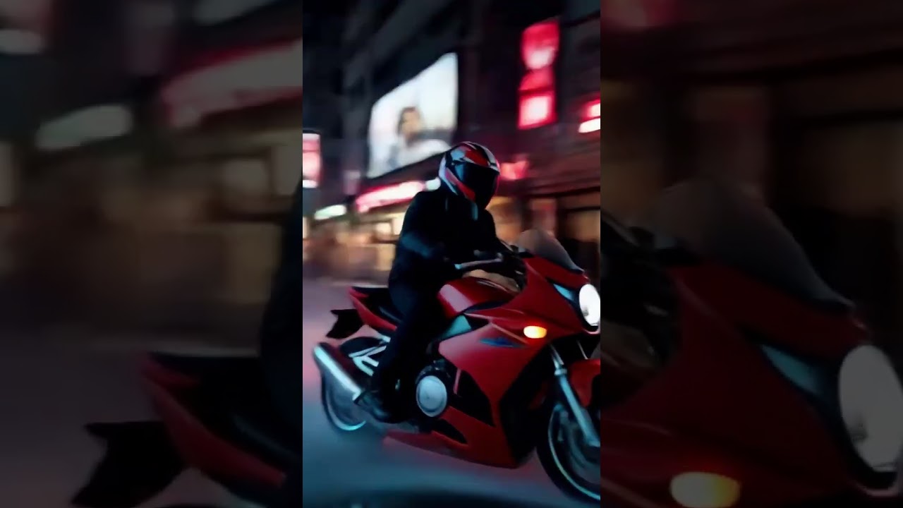 Tokyo Neon Night Ride &ndash; Epic Motorcycle Stunt in the Snow 🌨️🏍️✨ | Realistic AI Scene in 4K