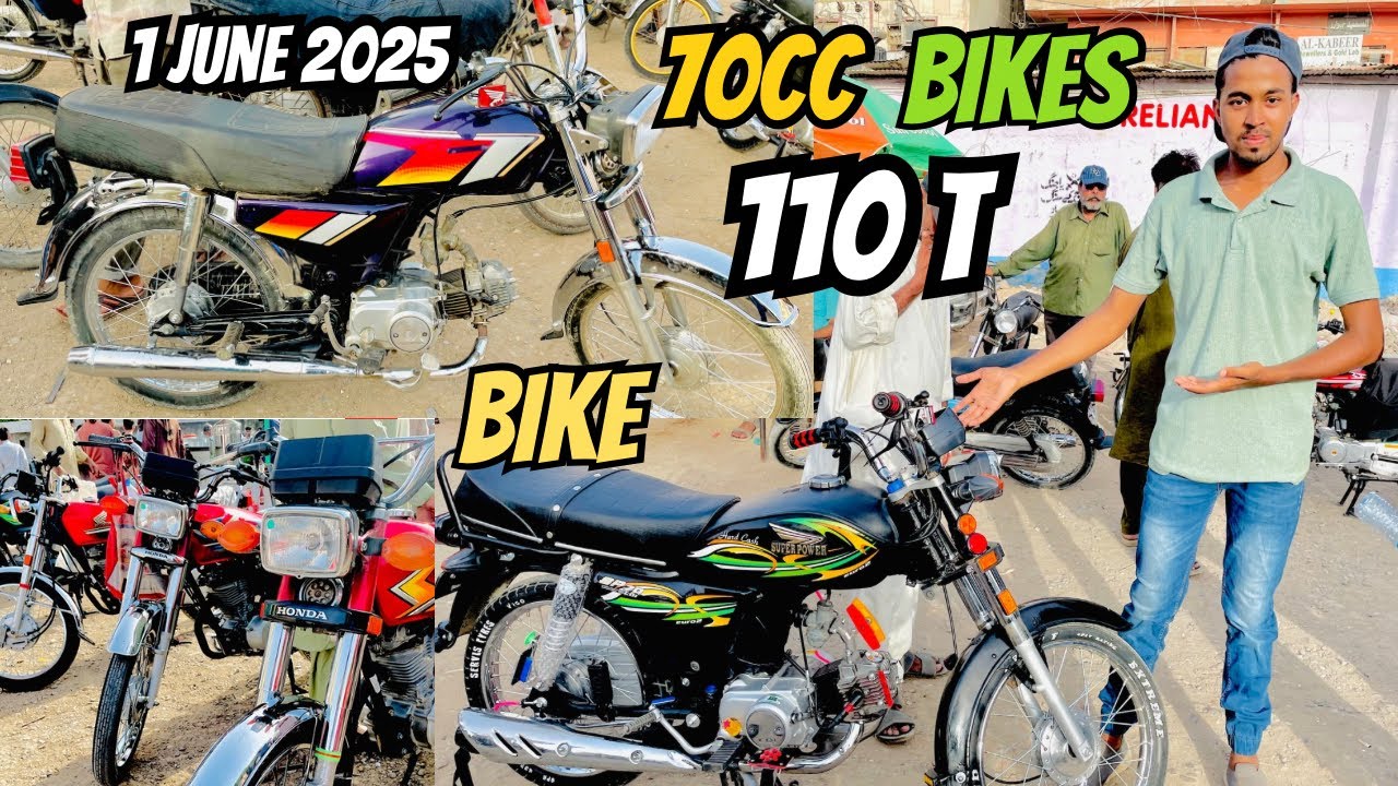 Bikes Sunday Bazar Karachi || ❤️Used Bikes Market 2025 😎 Sasti Bikes ​⁠​⁠Hyderi @RafayKaKarachi
