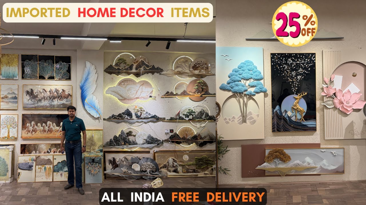 Exclusive Home Decor Items | Hand Made Paintings, Crystal Wall Art, Designer Wall & Floor Clocks Etc