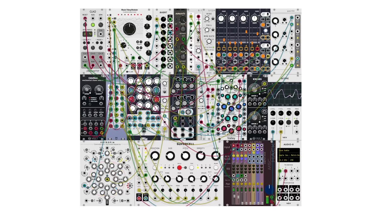 Glitch/IDM/Experimental Patch using Supercell | VCV Rack