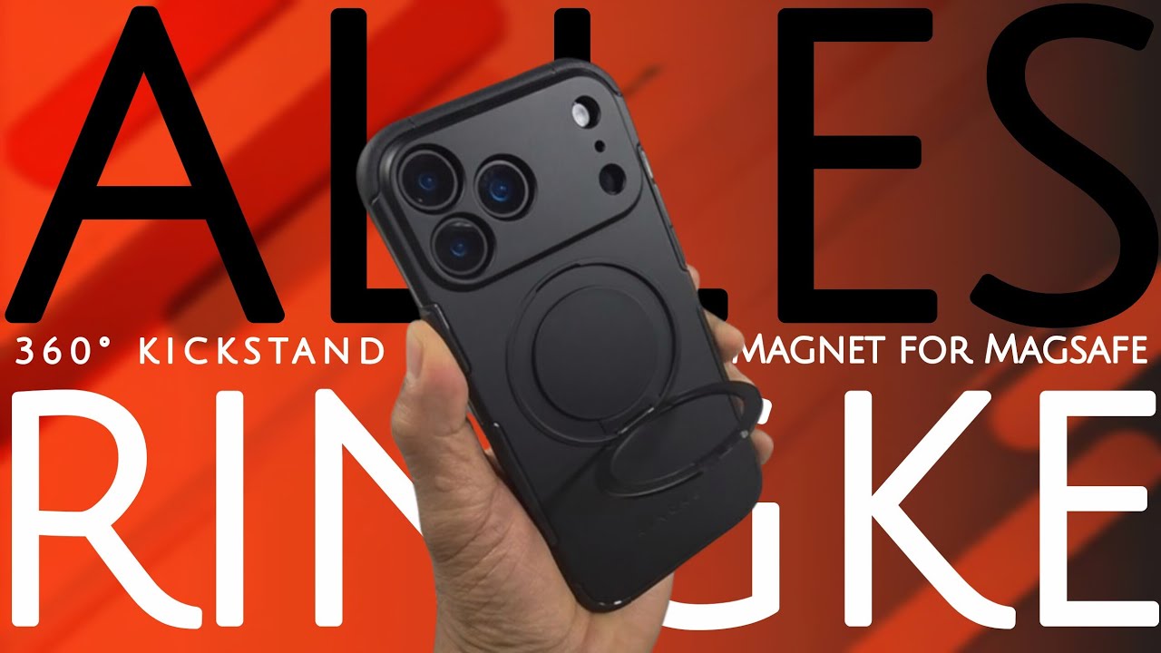 iPhone 17 Pro Max «Ringke Alles Black с вращающейся на 360° подставкой и магнитом для Magsafe»