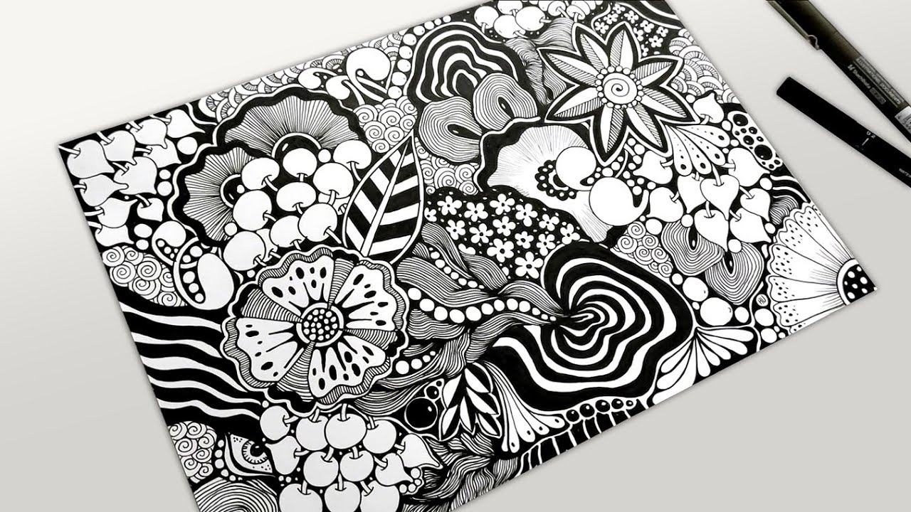 Zentangle Art | Creative Zentangle Inspired Designs for Relaxation