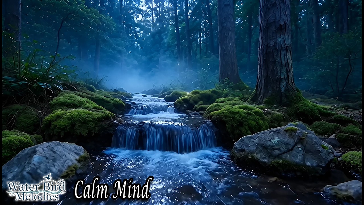 Deep Forest Waterfall 🌲 Calm Mind Music for Deep Sleep, Stress Relief & Meditation