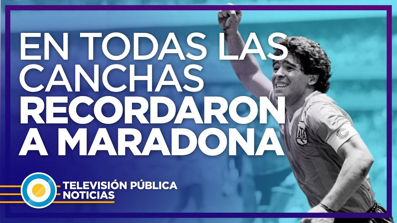 Homenaje a Maradona en los estadios del mundo