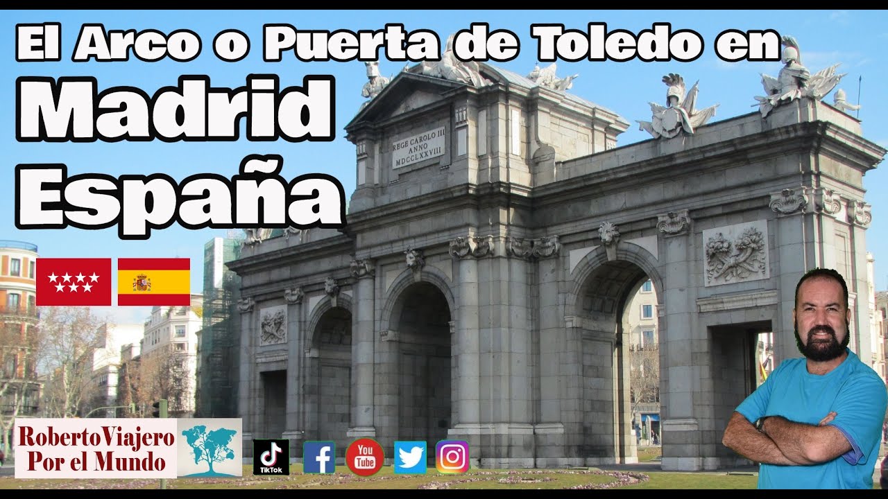 El Arco o Puerta de Toledo en Madrid España.