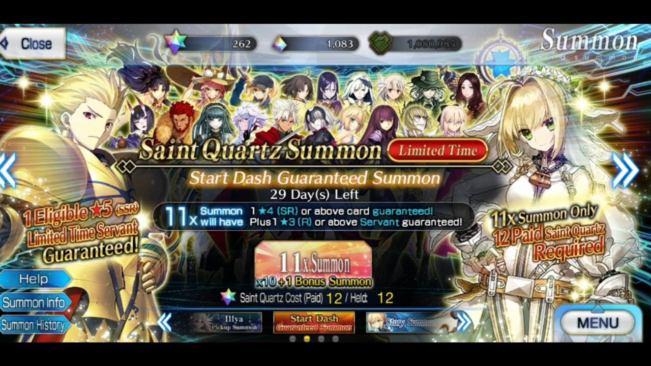 fgo | start dash guaranteed summon