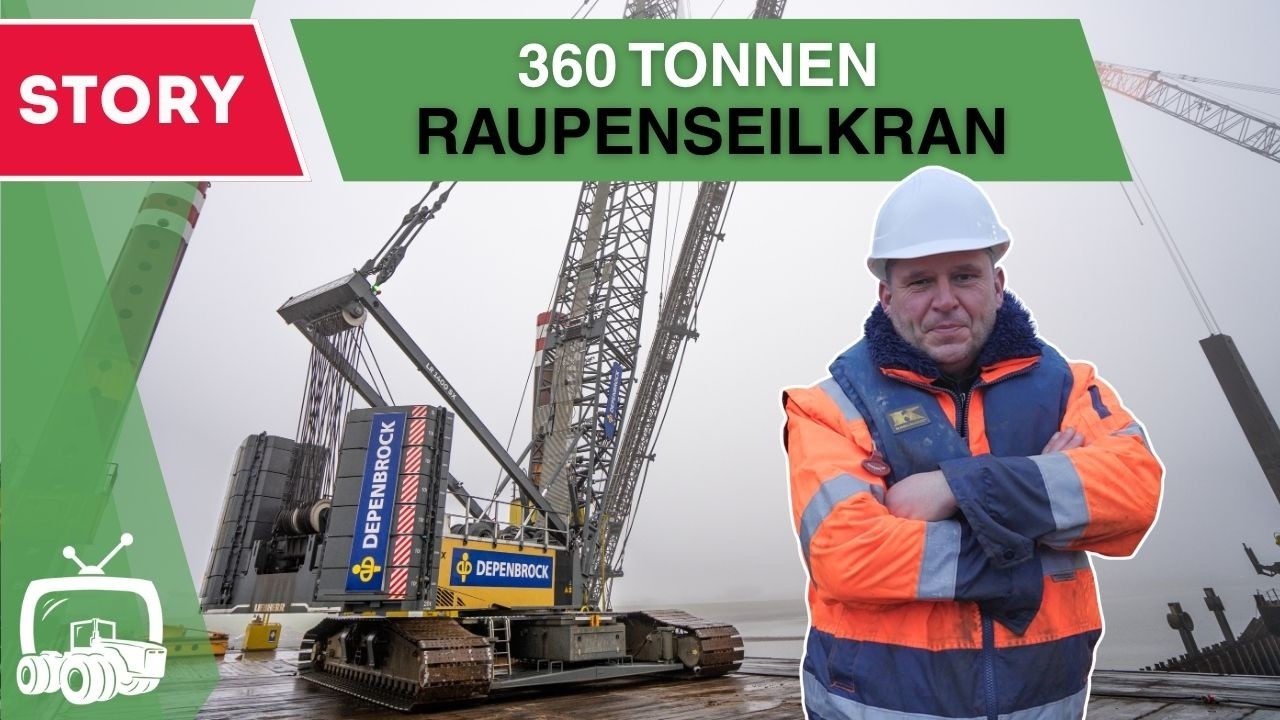 Hubinseleinsatz in Cuxhaven: Mega Kran von Liebherr hebt schwere Last | Depenbrock Teil 1 | Bau