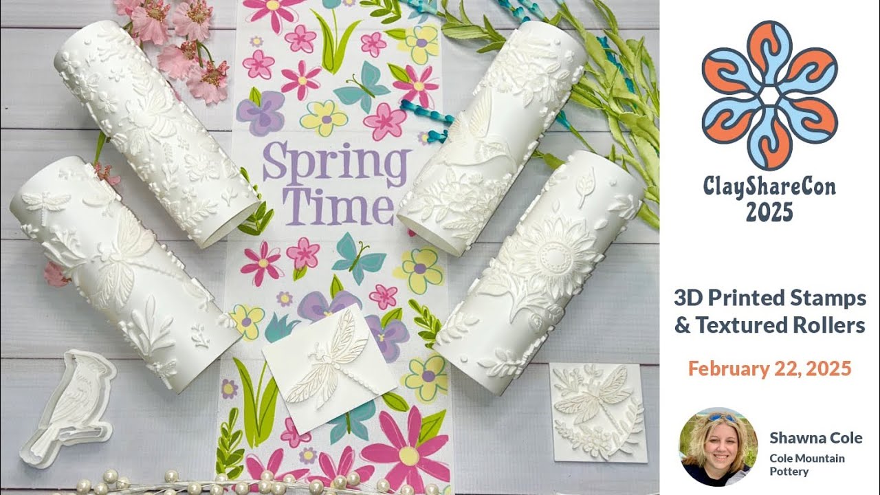 3D Printed Stamps & Textured Rollers