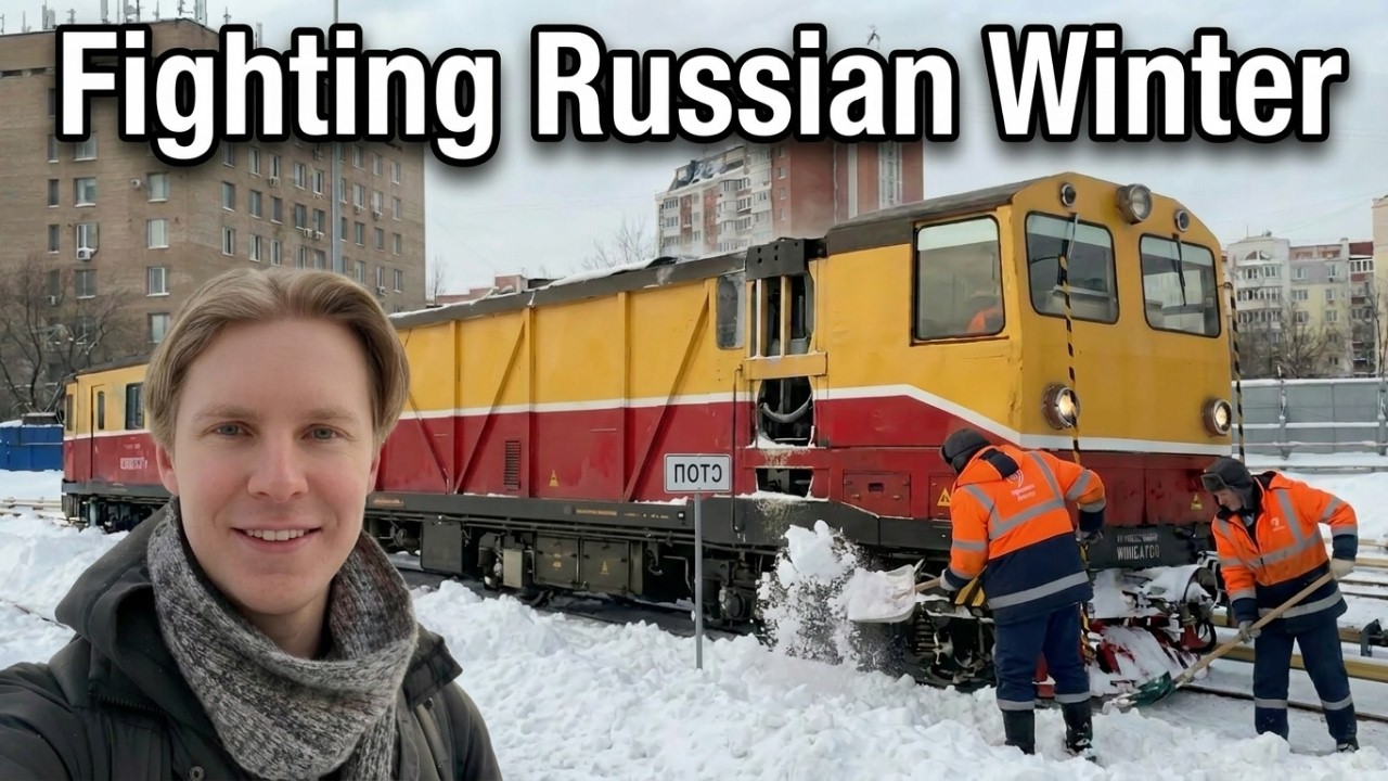 How Moscow Metro Battles Heavy Snow | Inside a Russian Train Depot