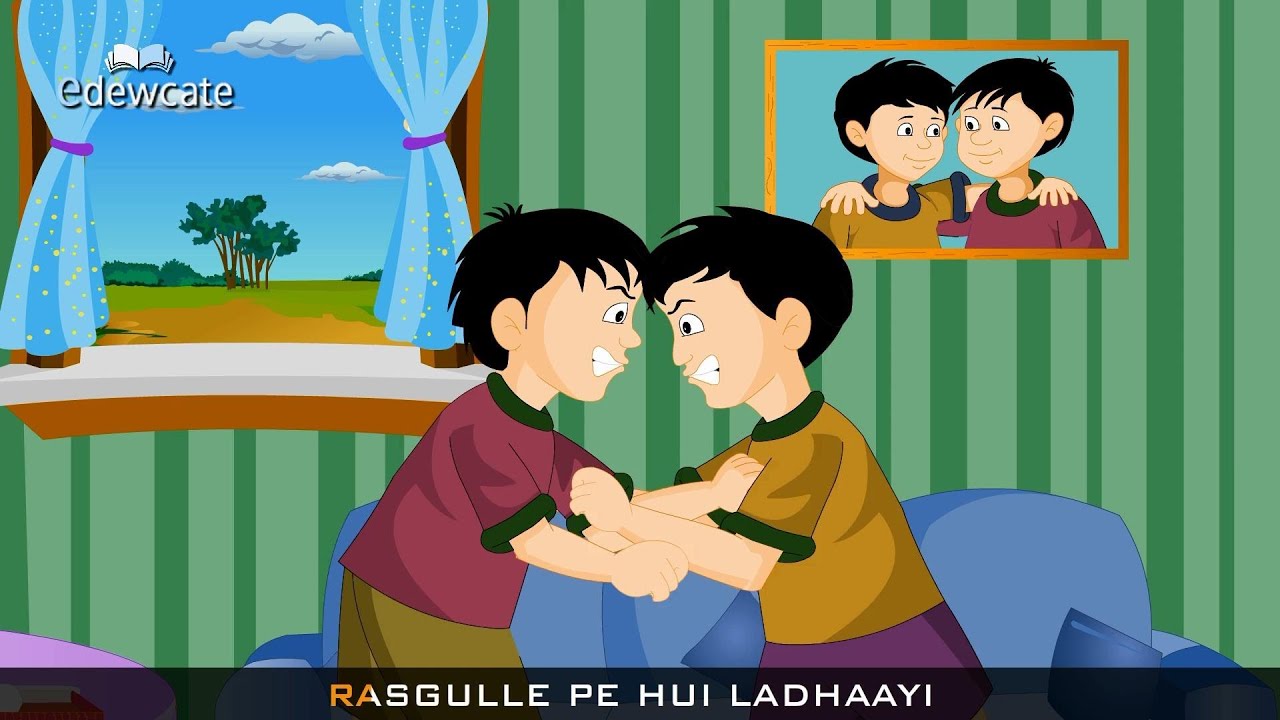 Edewcate Hindi Rhymes - Chunnu Munnu the do bhai