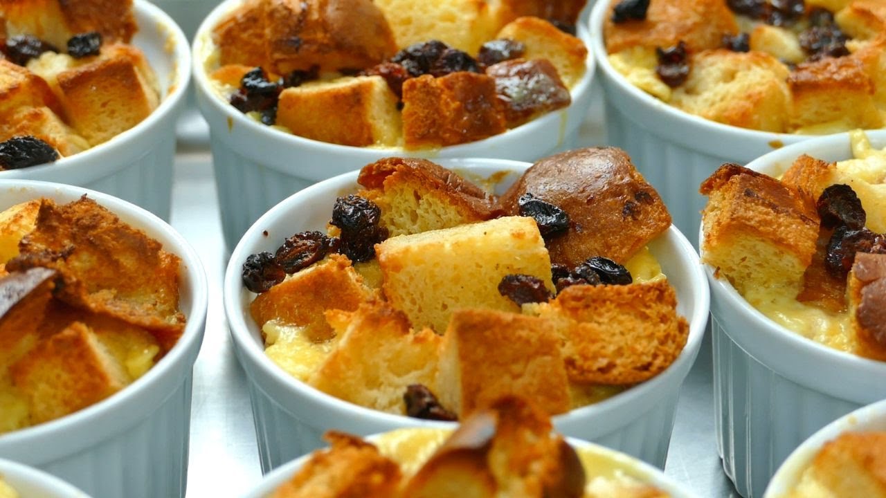 HOW TO MAKE CRISPY BRIOCHE BREAD PUDDING || KNUSPRIGE BRIOCHE BROTPUDDING || PUD&Iacute;N DE PAN BRIOCHE ||