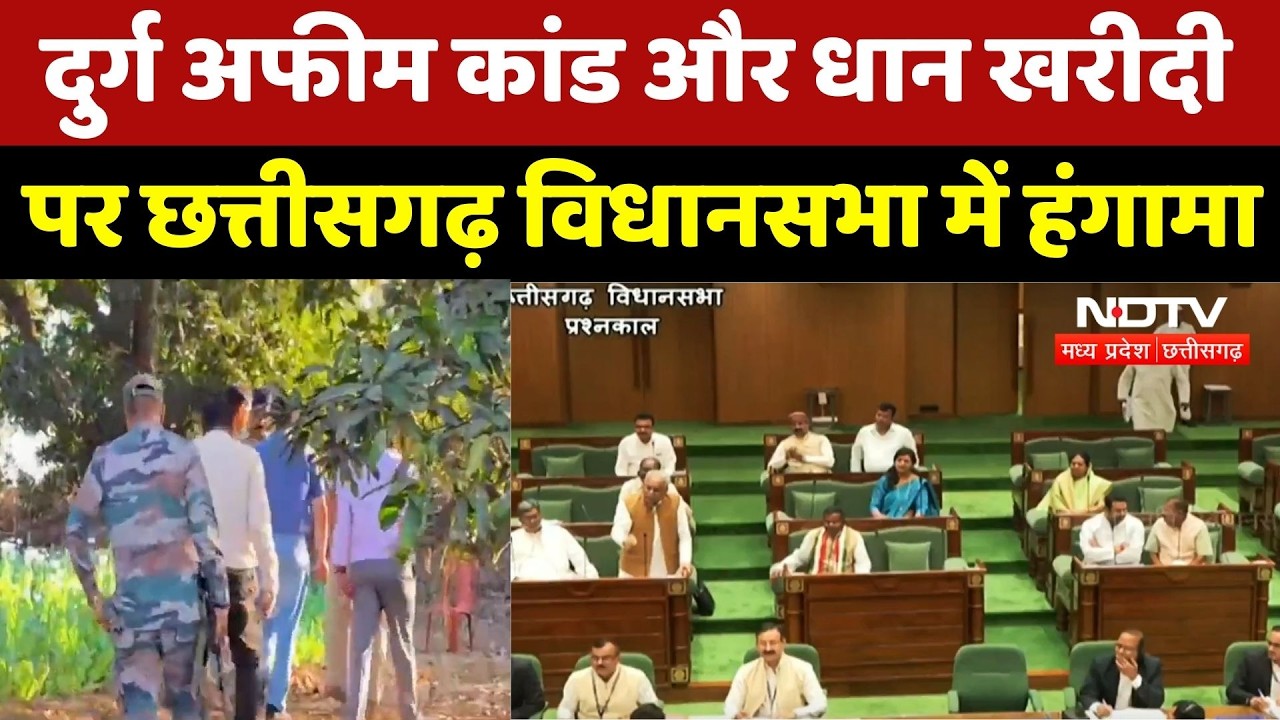 Durg Opium Farming Case और धान खरीदी पर Chhattisgarh Assembly में हंगामा | CG Politics | Breaking