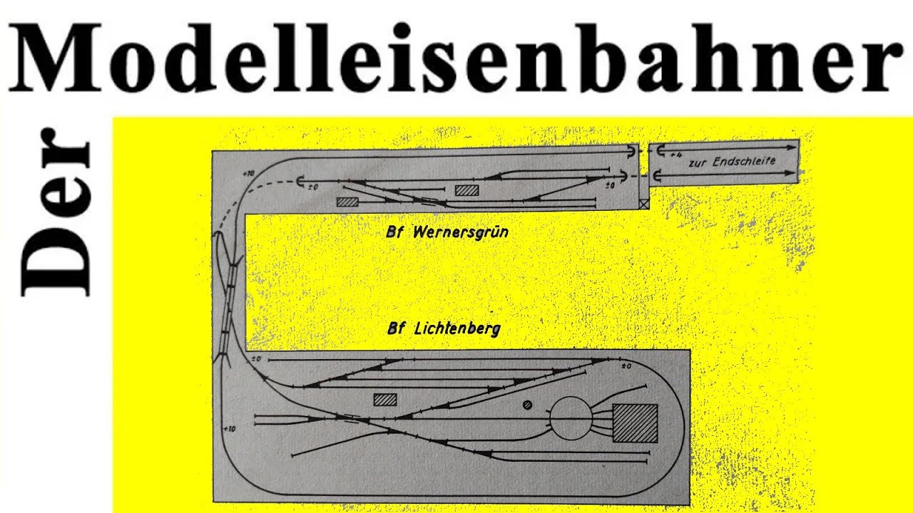 interessanter Gleisplan in U-Form  -  Der Modelleisenbahner 12/1974
