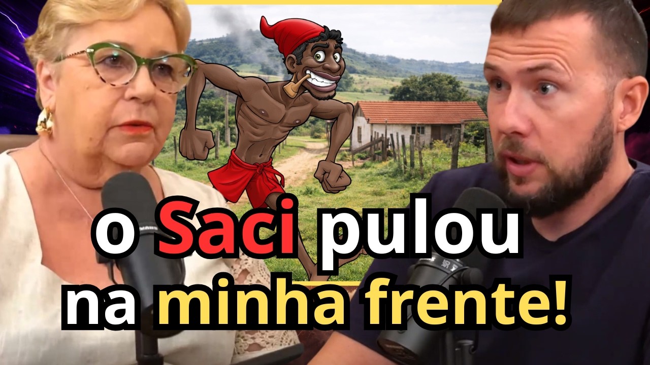 Ela ficou frente a frente com um Saci!