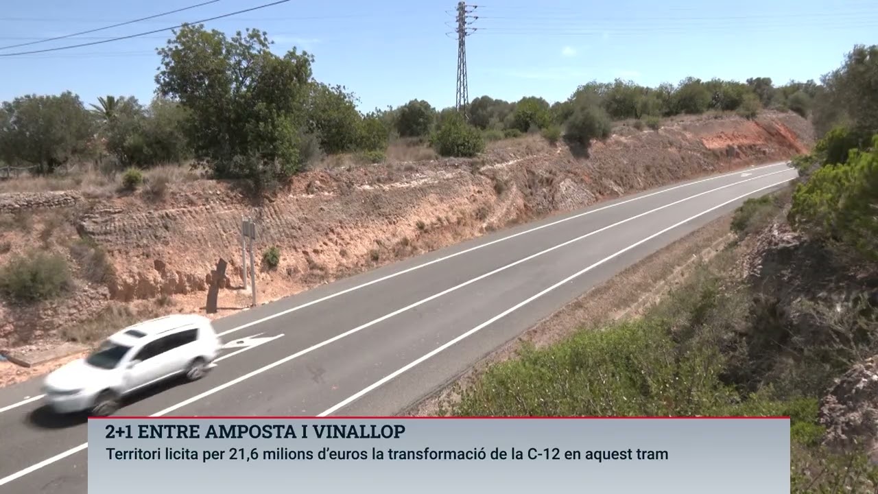 Territori licita la transformació de la C-12 en una carretera 2+1 entre Amposta i Vinallop