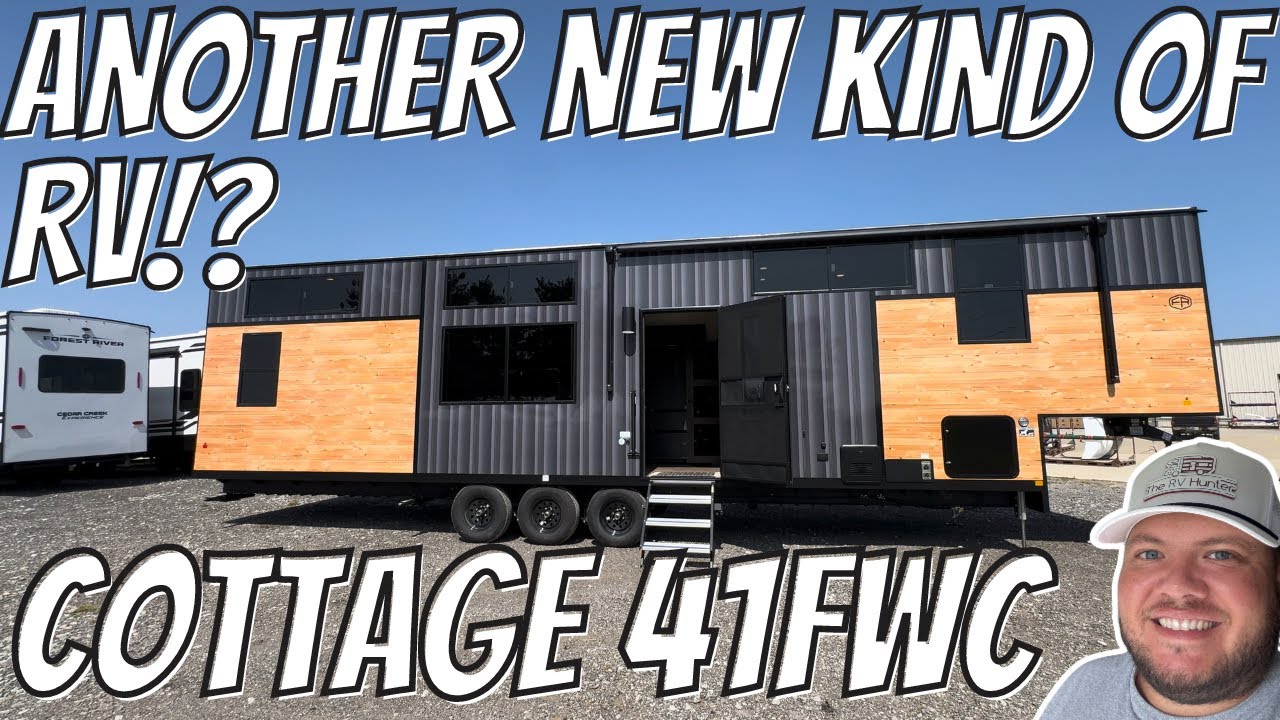 НОВЫЙ ТИП ДОМА НА АВТОДОМЕ!? СНОВА!!! 2025 Коттедж 41FWC | Печатное стекловолокно?