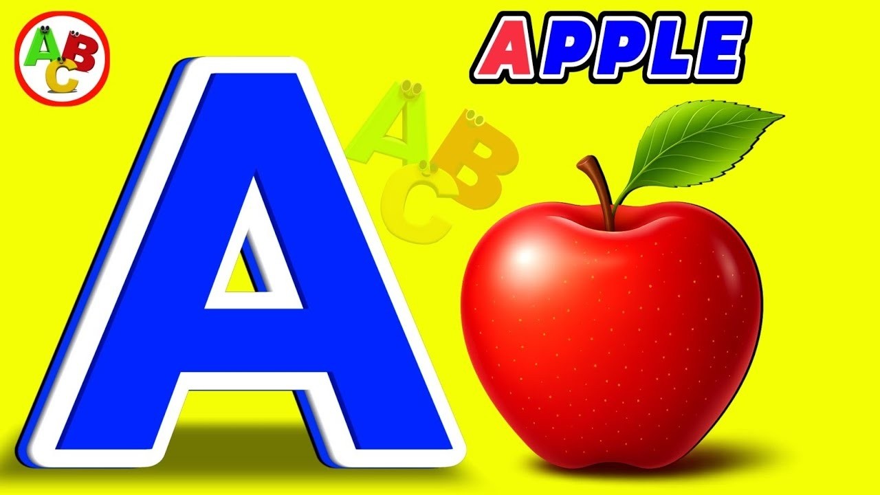 Learn The ABC Phonic Song with APPLE as Your First Lesson-ABC Songs, ABCD, Nursery Rhymes, Baby Song