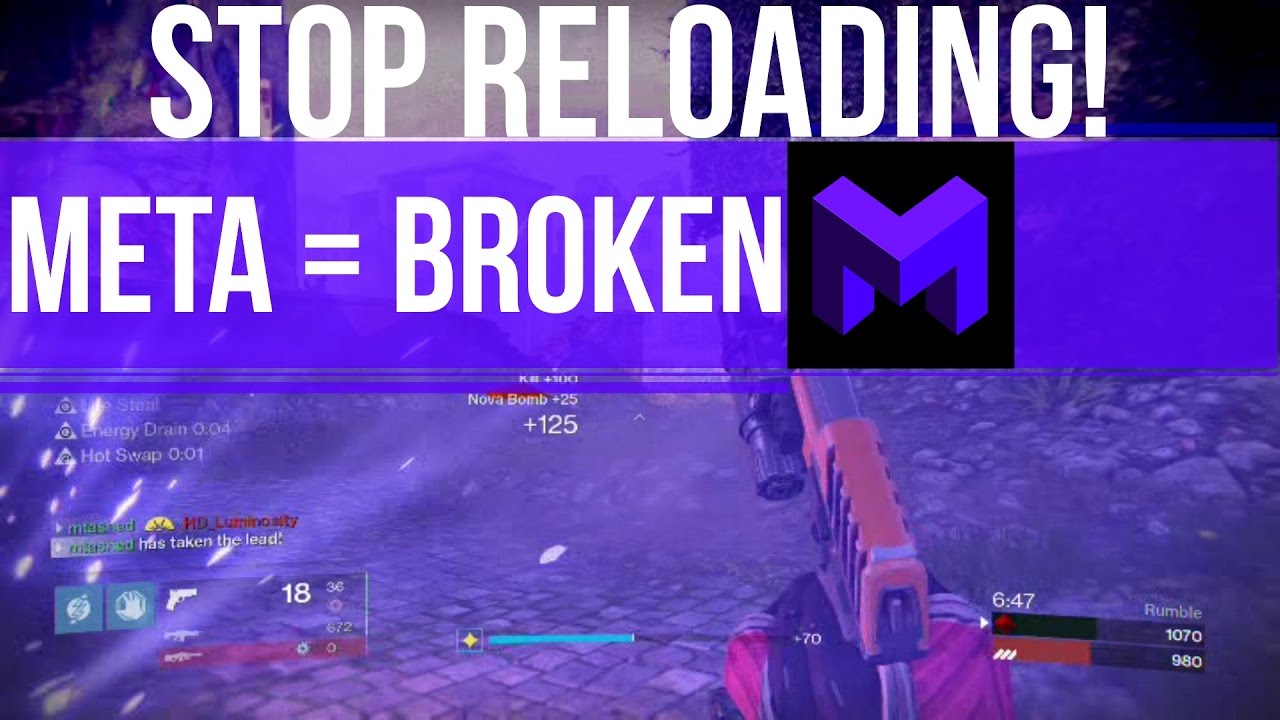 Stop Reloading Now! OP Destiny Trick - Rumble King Mtashed Breaks the Meta