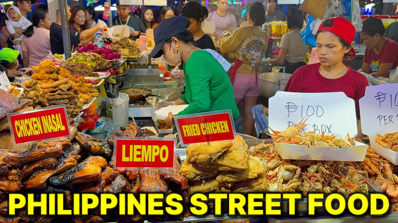 Philippines STREET FOOD & CHRISTMAS CARNIVAL | Marikina Riverbanks Food Bazaar, Metro Manila