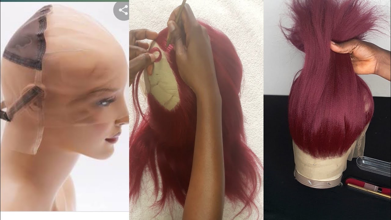 DIY! How I ventilate my full lace wig cap for braided wig making