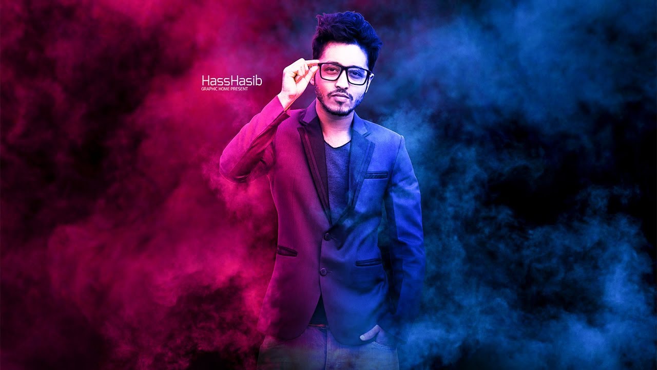 Color Smoke Photo Manipulation effect  - Photoshop tutorial