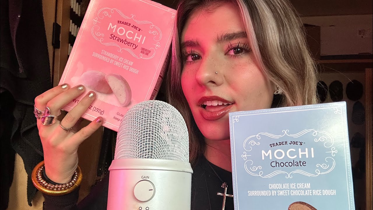 [ASMR] EATING MOCHI ICE CREAM (mouth sounds👄)