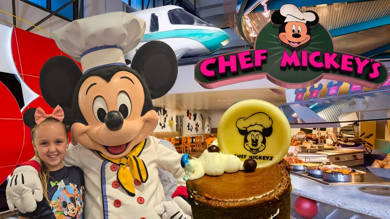 Chef Mickey&rsquo;s Character Dining 🎉 Full Fab 5 Experience at Disney World