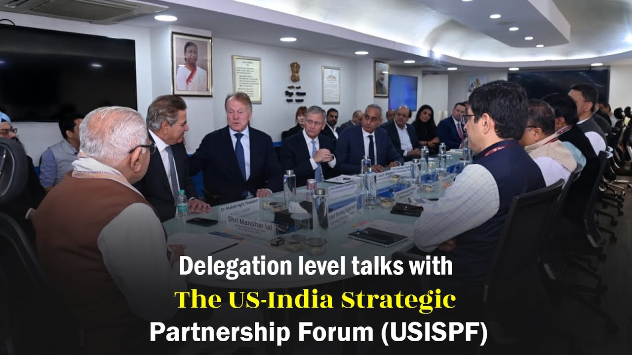 Delegation level talks with the US-India Strategic Partnership Forum (USISPF)