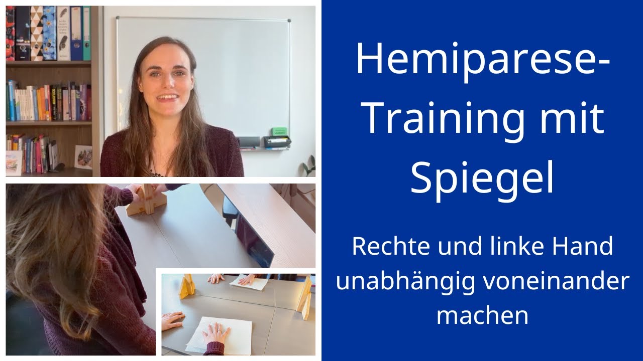Hemiparese-Training mit Spiegel