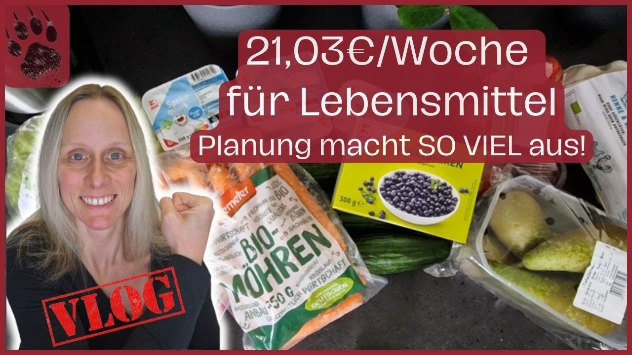 SPAREN extrem günstiger Wocheneinkauf 21,03€ 🥳 PERFEKT geplant! #foodhaul #budgetplanung #vlog