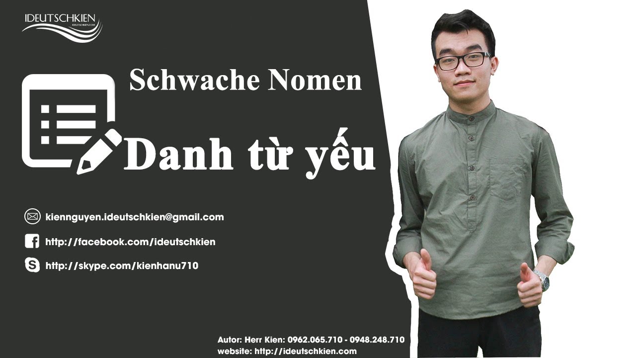 Tiếng Đức cơ bản - Trình độ A2 - Danh từ yếu